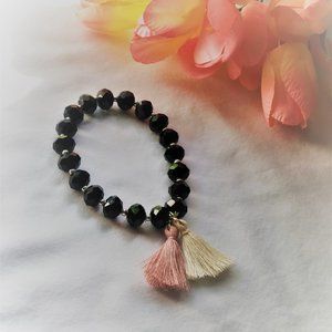 Beaded tassel bracelet